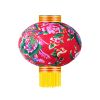 Traditional Painted Flowers Chinese Cloth Lantern for Chinese Spring Festival Home Garden Hanging Decor