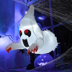 3.3 Feet Flying Ghost Halloween Inflatable with Suction Cups