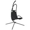 Garden Swing Chair with Cushion Dark Gray Oxford Fabric&Steel