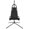 Garden Swing Chair with Cushion Dark Gray Oxford Fabric&Steel