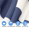 2PCS Outdoor Lounge Chair Cushion Replacement Patio Funiture Seat Cushion Chaise Lounge Cushion-blue/white stripe