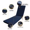 Outdoor Lounge Chair Cushion Replacement Patio Funiture Seat Cushion Chaise Lounge Cushion, NAVY BLUE