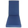 2PCS Set Outdoor Lounge Chair Cushion Replacement Patio Funiture Seat Cushion Chaise Lounge Cushion-Navy Blue