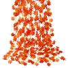 12 Pack Autumn Fall Leaf Garland Hanging Maple Leaf Vines for Thanksgiving Decor