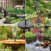 Solar Power Bird Bath Fountain Pump Upgrade 1.4W Solar Fountain with 6 Nozzle