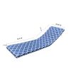 2PCS Set Outdoor Lounge Chair Cushion Replacement Patio Funiture Seat Cushion Chaise Lounge Cushion (Blue Striped Color)