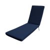 Outdoor Lounge Chair Cushion Replacement Patio Funiture Seat Cushion Chaise Lounge Cushion, NAVY BLUE