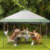 13 x 13 Feet Pop-Up Patio Canopy Tent with Shelter and Wheeled Bag