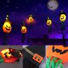 5 Pcs Halloween Decorations Pumpkin Witch Hats String Lights