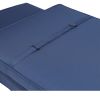 2PCS Set Outdoor Lounge Chair Cushion Replacement Patio Funiture Seat Cushion Chaise Lounge Cushion-Navy Blue