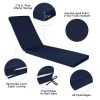 Outdoor Lounge Chair Cushion Replacement Patio Funiture Seat Cushion Chaise Lounge Cushion(NAVY BLUE Color)