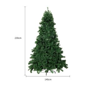 Christmas Tree PVC Artificial Snow Christmas Tree Mall Window Decoration Tree Cedar Christmas Tree Christmas Decoration Supplies (Option: Green230CM)