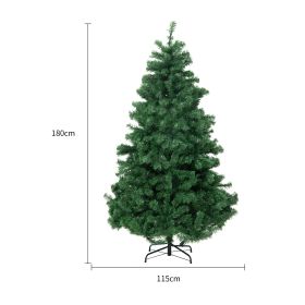 Christmas Tree PVC Artificial Snow Christmas Tree Mall Window Decoration Tree Cedar Christmas Tree Christmas Decoration Supplies (Option: Green180CM)