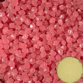 500pcs/bag Luminous Stones Glow In The Dark Pebbles, Home Garden Decoration Outdoor Yard Lawn Path Decor, Aquarium Glow Rocks (Color: pink)