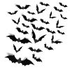 Halloween Party Decor 180 Realistic 3D Black Bat Stickers for  Creepy Home Decor