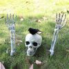 Realistic Skeleton Stakes Halloween Decorations for Garden