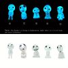 10pcs Glow-in-the-Dark Fairy Garden Accessories - Miniature Alien Elves, Ghost Kit for Micro Landscape Decoration