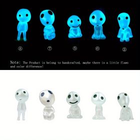 10pcs Glow-in-the-Dark Fairy Garden Accessories - Miniature Alien Elves, Ghost Kit for Micro Landscape Decoration (quantity: 5PCS/Pack-2)