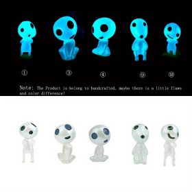 10pcs Glow-in-the-Dark Fairy Garden Accessories - Miniature Alien Elves, Ghost Kit for Micro Landscape Decoration (quantity: 5PCS/Pack-1)