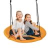 Backyard Tree Round Swing with Adjustable Ropes