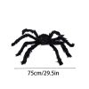 Halloween Giant Black Plush Spider Decoration Props, Outdoor Halloween Party Decor