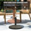 Patio Heavy-Duty Outdoor Stand Bronze Umbrella Base