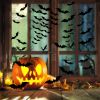 Halloween Party Decor 180 Realistic 3D Black Bat Stickers for  Creepy Home Decor