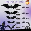 Halloween Party Decor 180 Realistic 3D Black Bat Stickers for  Creepy Home Decor