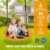 Backyard Tree Round Swing with Adjustable Ropes